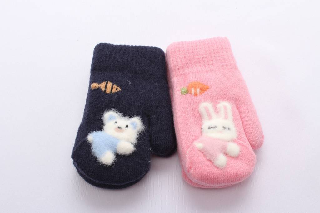 Варежки двойные