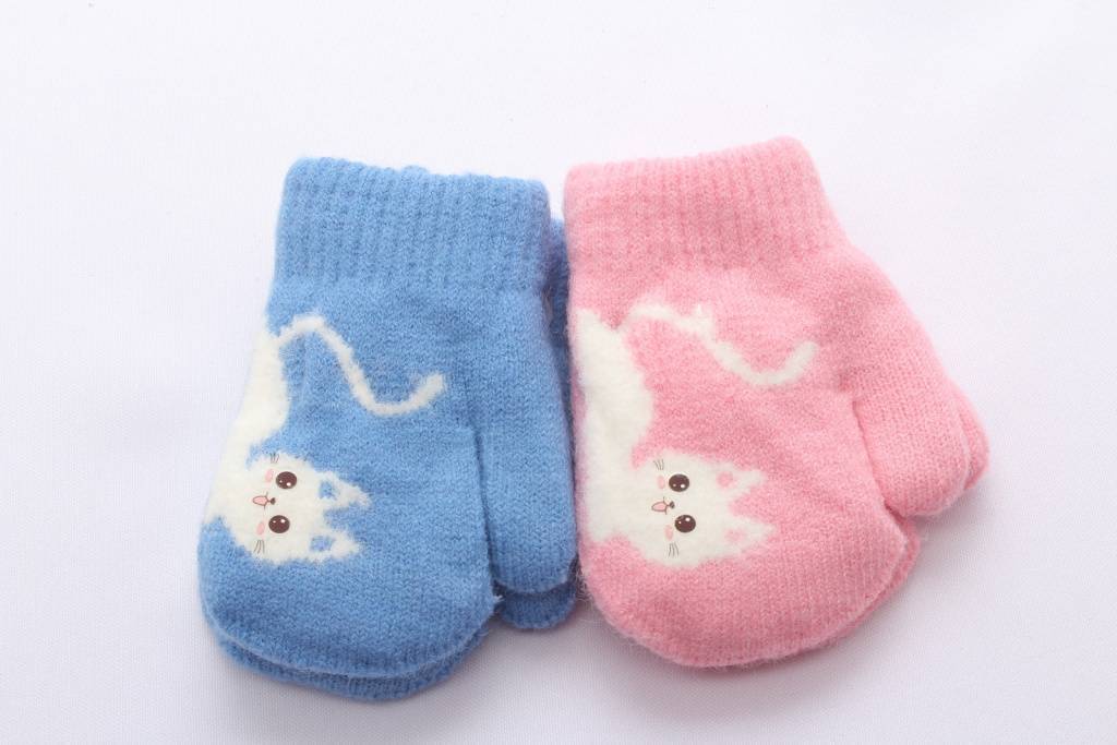 Варежки двойные