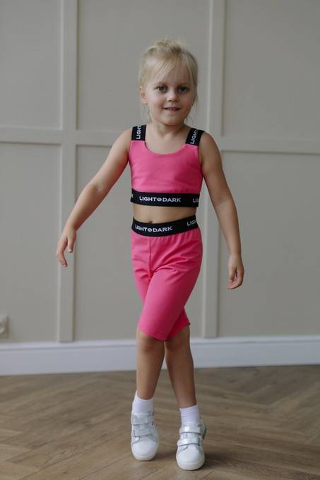 Костюм (топ/велосипедки)