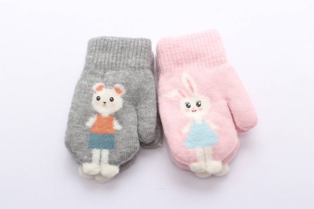 Варежки двойные