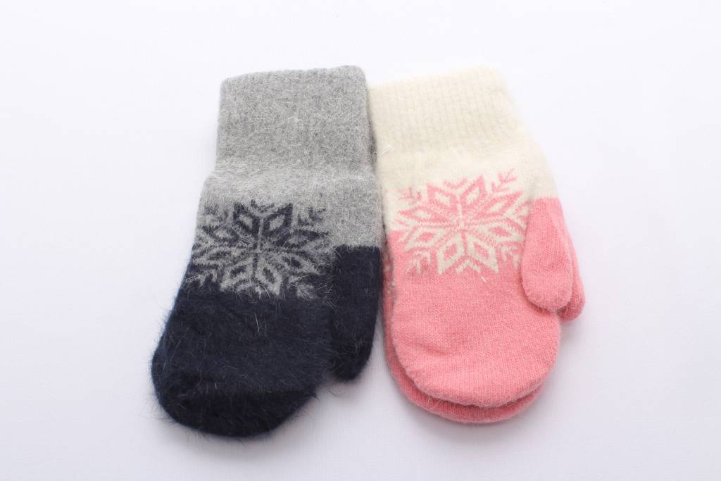 Варежки двойные