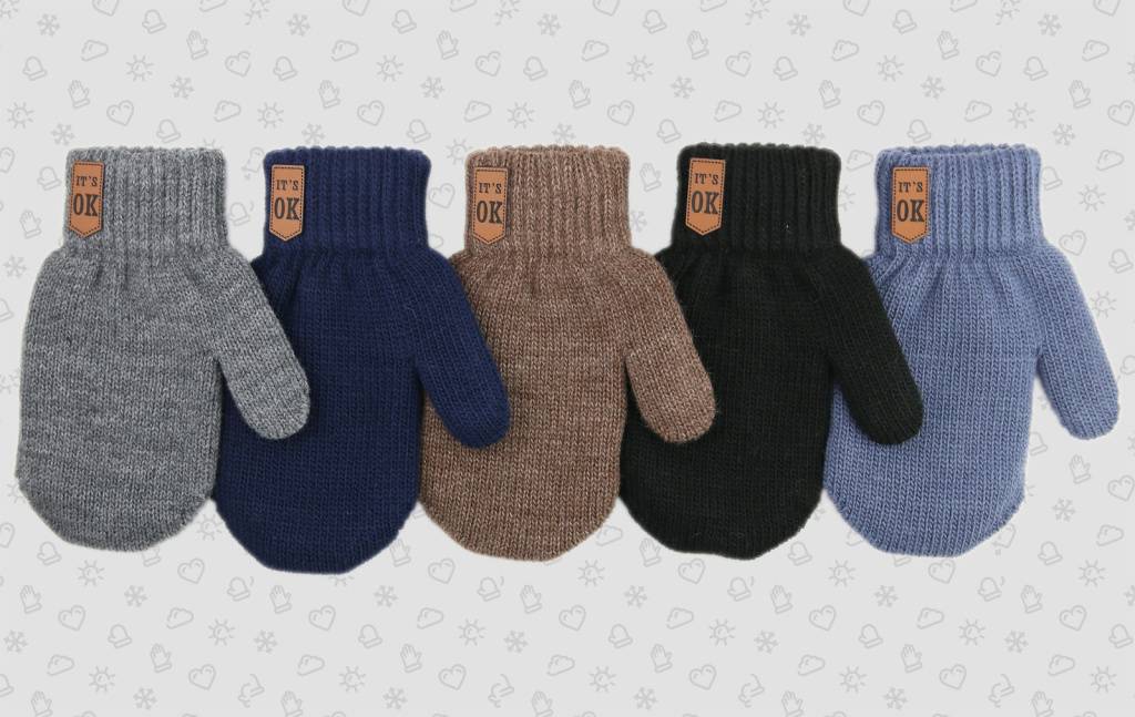 Варежки двойные